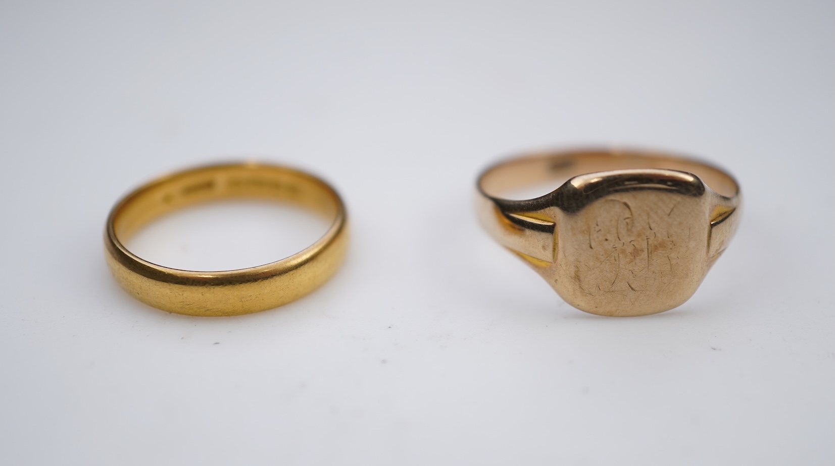 Two gold rings